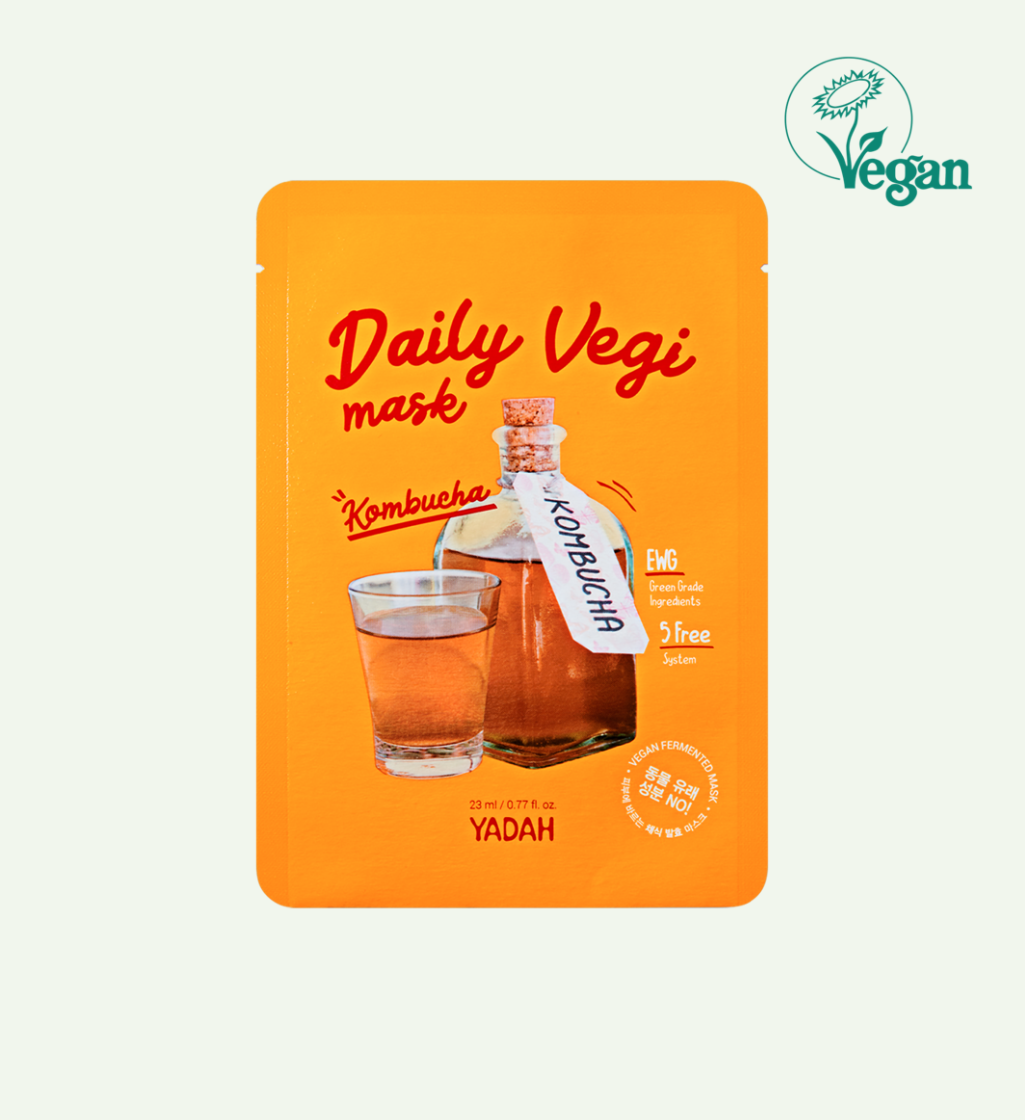 YADAH DAILY VEGI MASK - KOMBUCHA