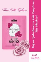 Gül Özlü Aydınlatıcı Kağıt Maske