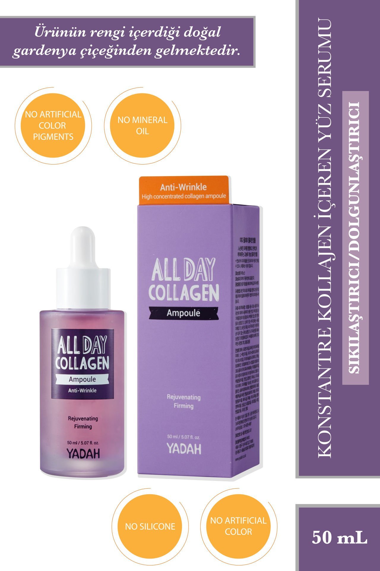 Konsantre Kollajen - Cilt Sıkılaştırıcı Dolgunlaştırıcı ve Kırışık Önleyici Serum