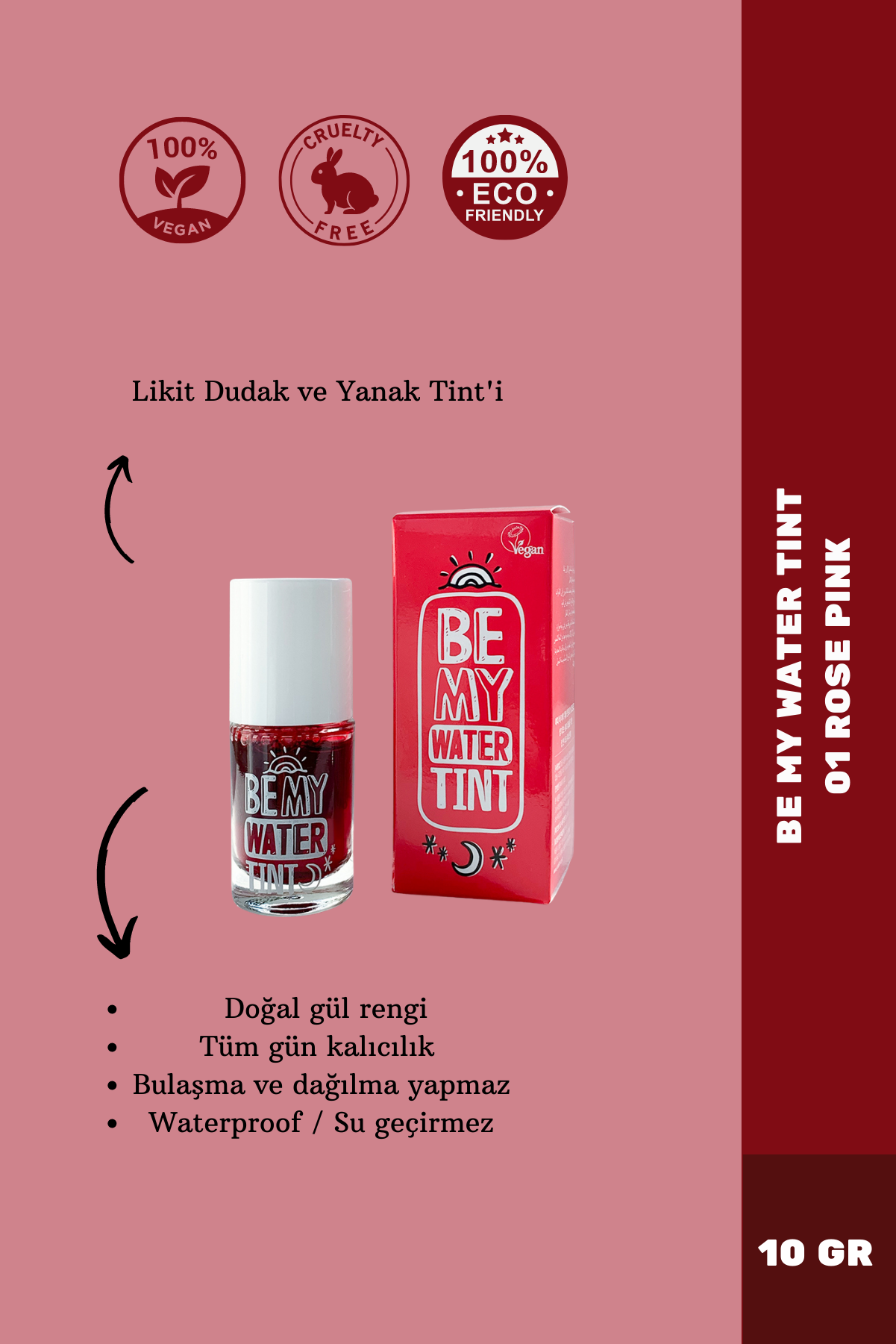 YADAH BE MY WATER TINT 01 ROSE PINK- 10g