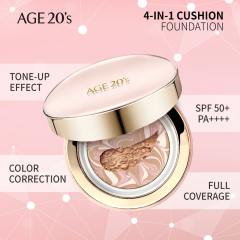 AGE 20'S Kuru Ciltler İçin Nemlendirici Etkili Kompakt Fondöten (No.21) - Açık Ten